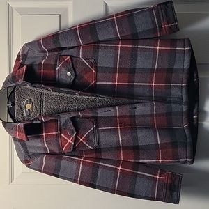 Boys fleece lined flannel shirt. Size small